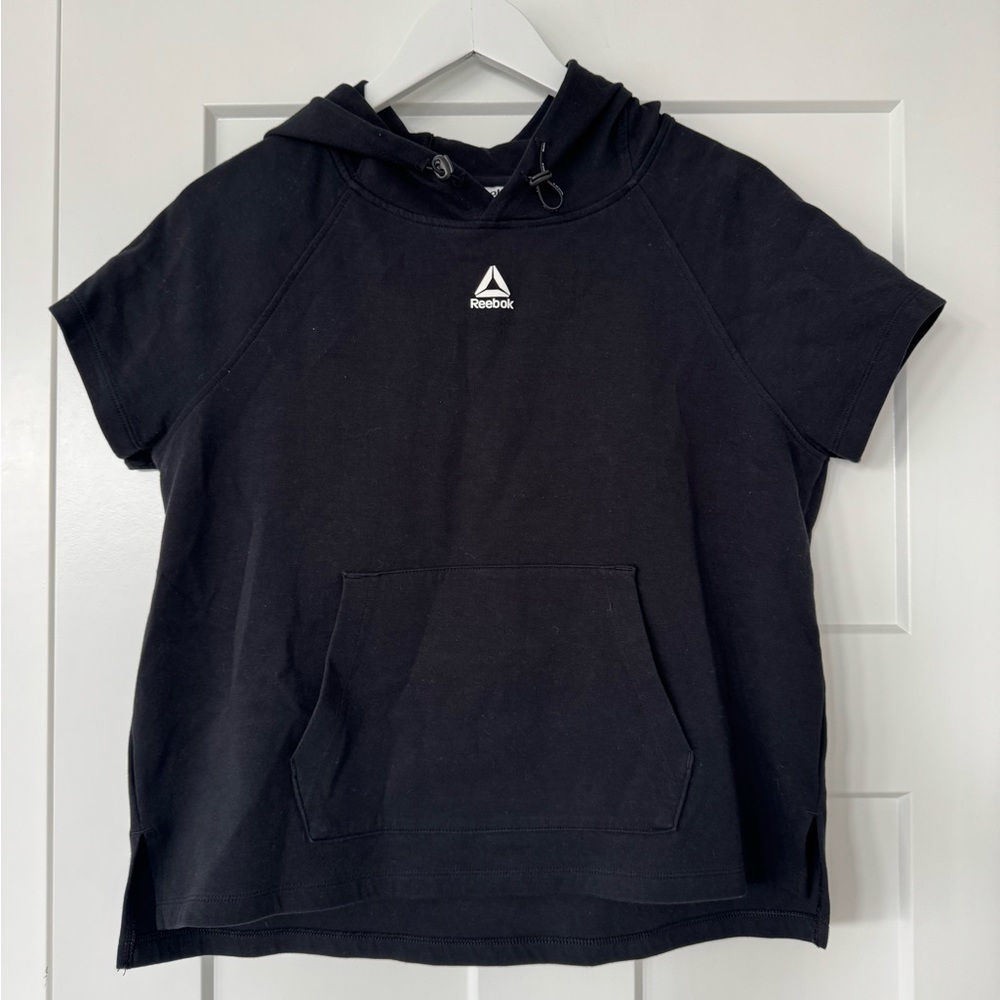 Reebok Women’s Black  Short Sleeve Hoodie